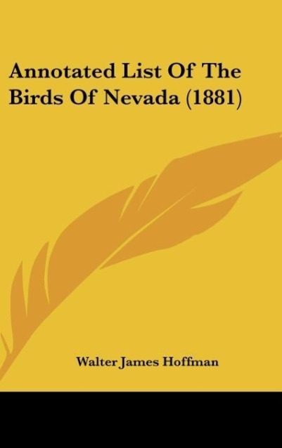 Vorderes Coverbild Annotated List Of The Birds Of Nevada (1881)