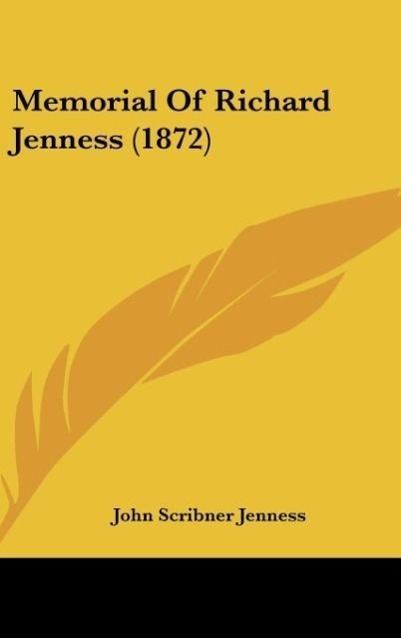 Vorderes Coverbild Memorial Of Richard Jenness (1872)