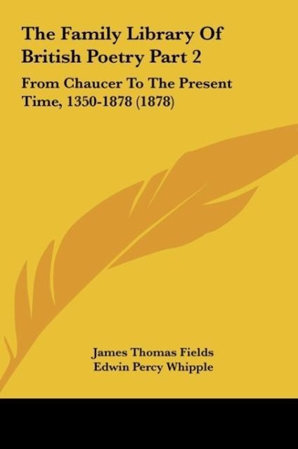 Vorderes Coverbild The Family Library Of British Poetry Part 2
