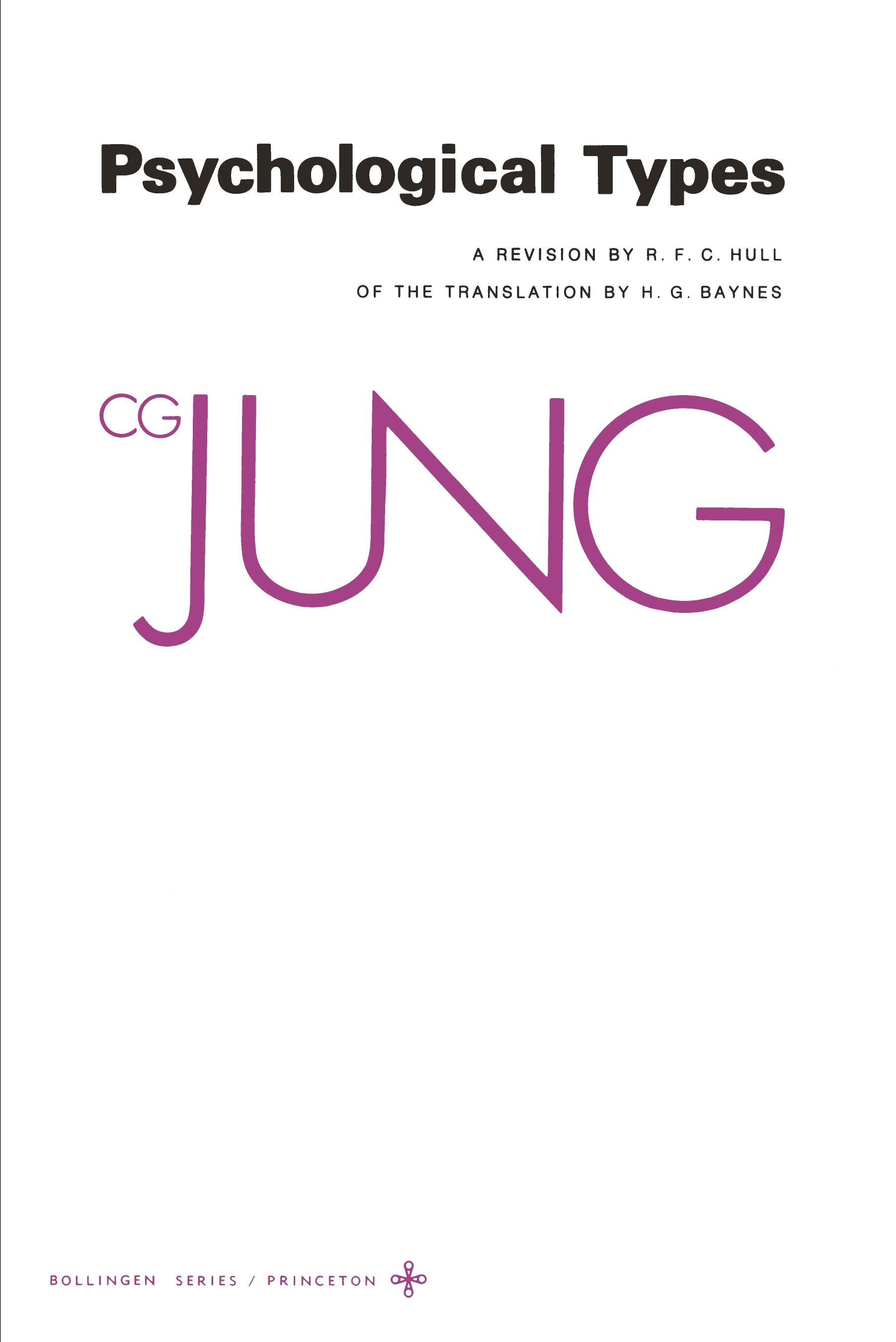Vorderes Coverbild Collected Works of C. G. Jung, Volume 6