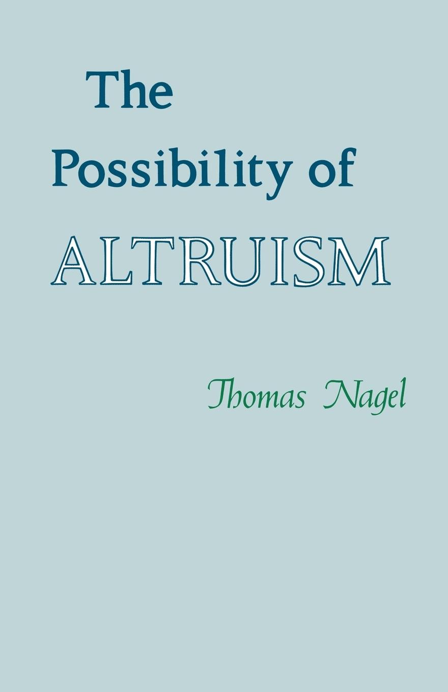 Vorderes Coverbild The Possibility of Altruism