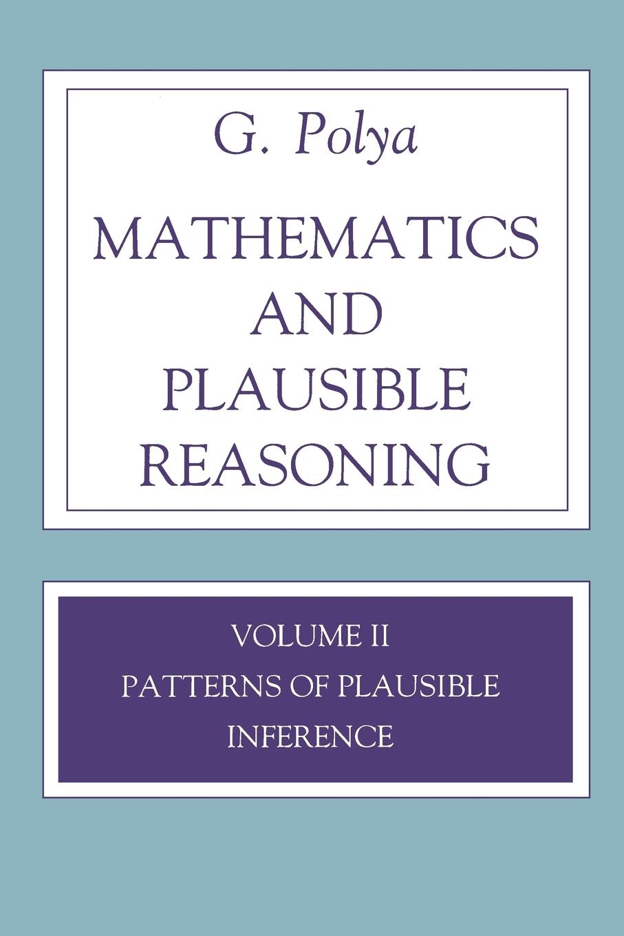 Vorderes Coverbild Mathematics and Plausible Reasoning, Volume 2