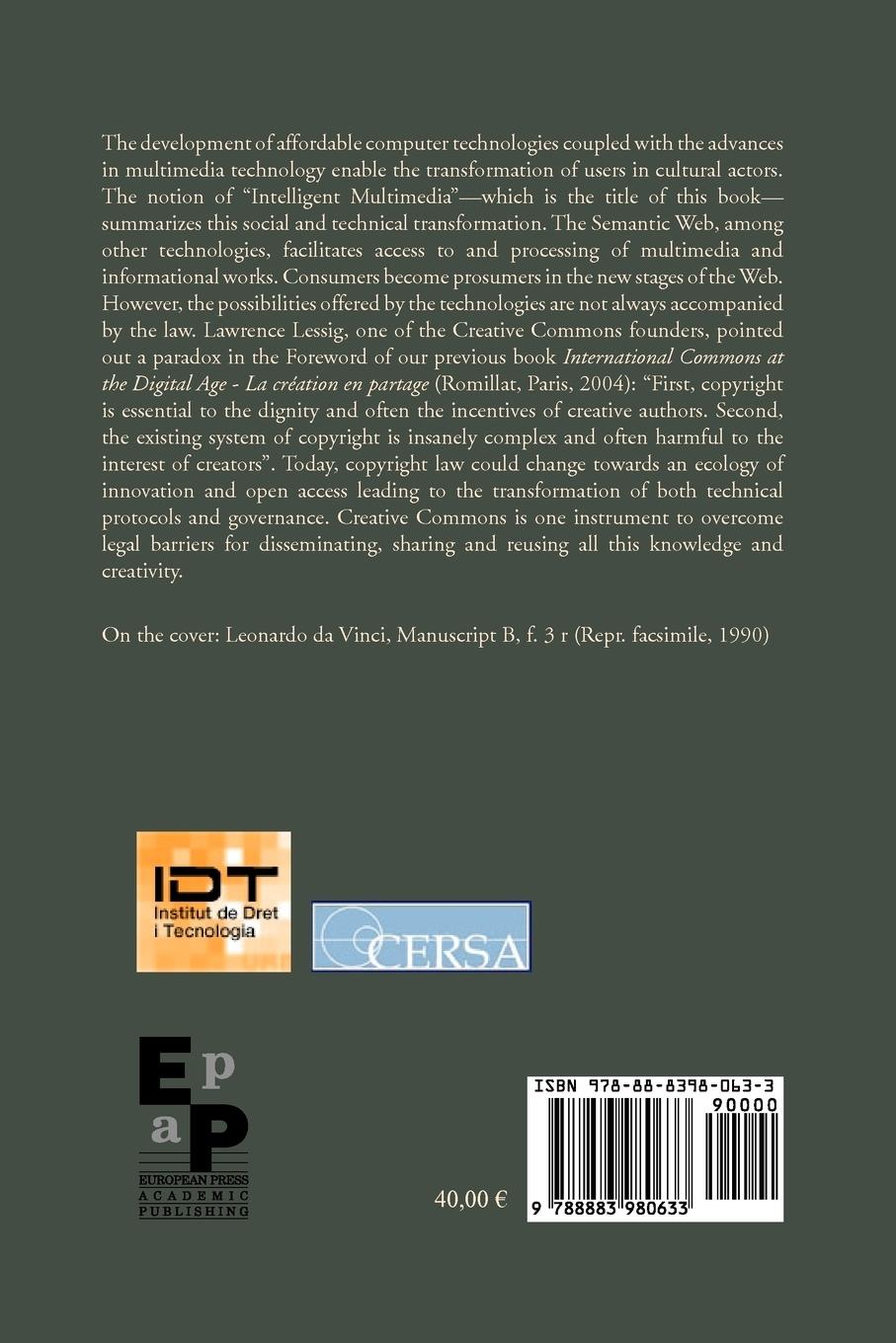 Rückseitencover Intelligent Multimedia. Managing Creative Works in a Digital World.