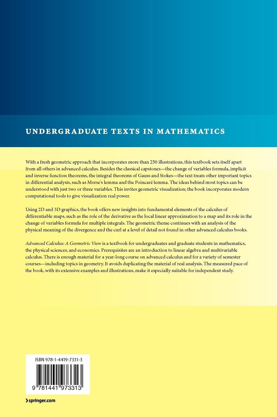Rückseitencover Advanced Calculus