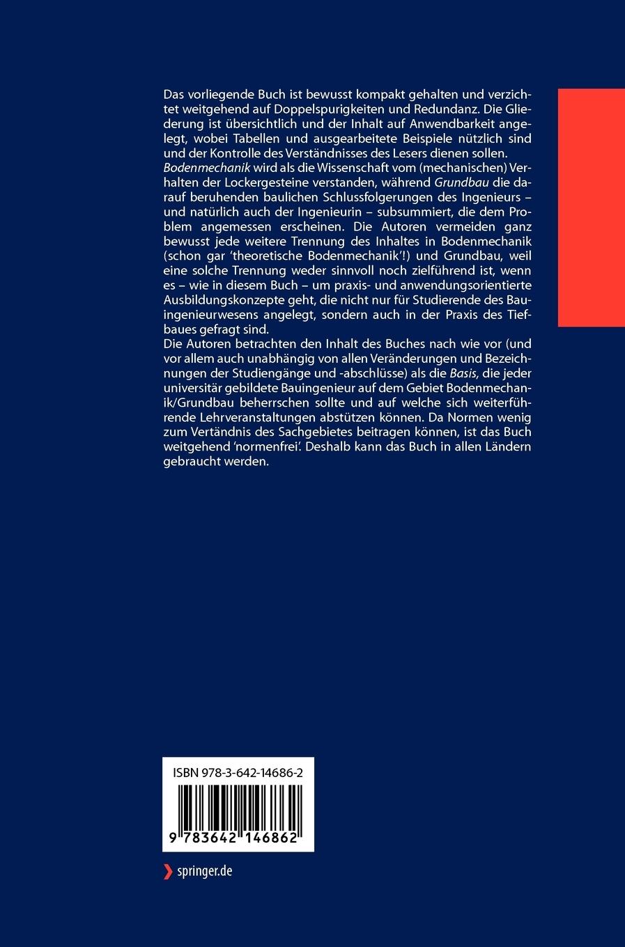 Rückseitencover Bodenmechanik und Grundbau