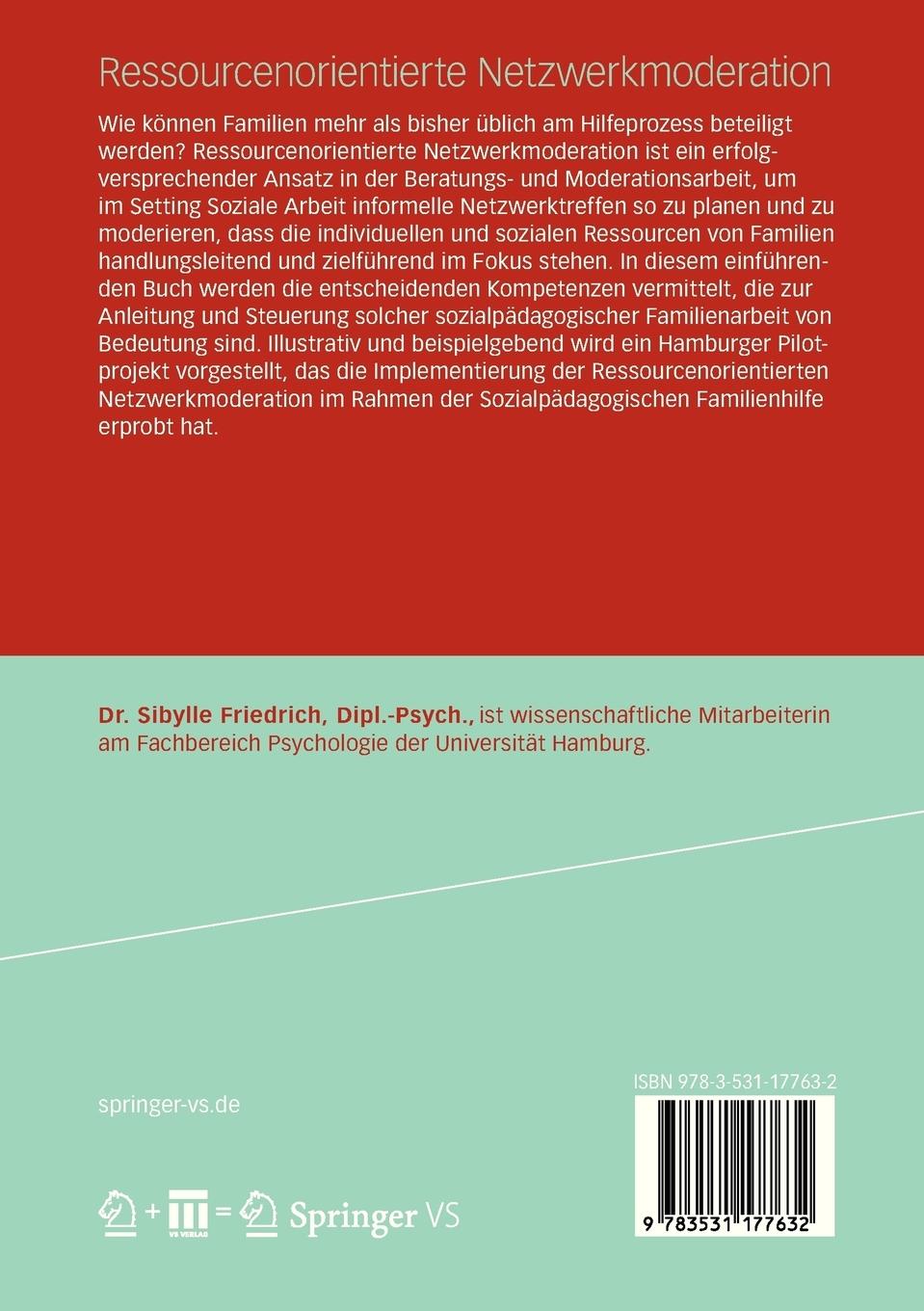 Rückseitencover Ressourcenorientierte Netzwerkmoderation