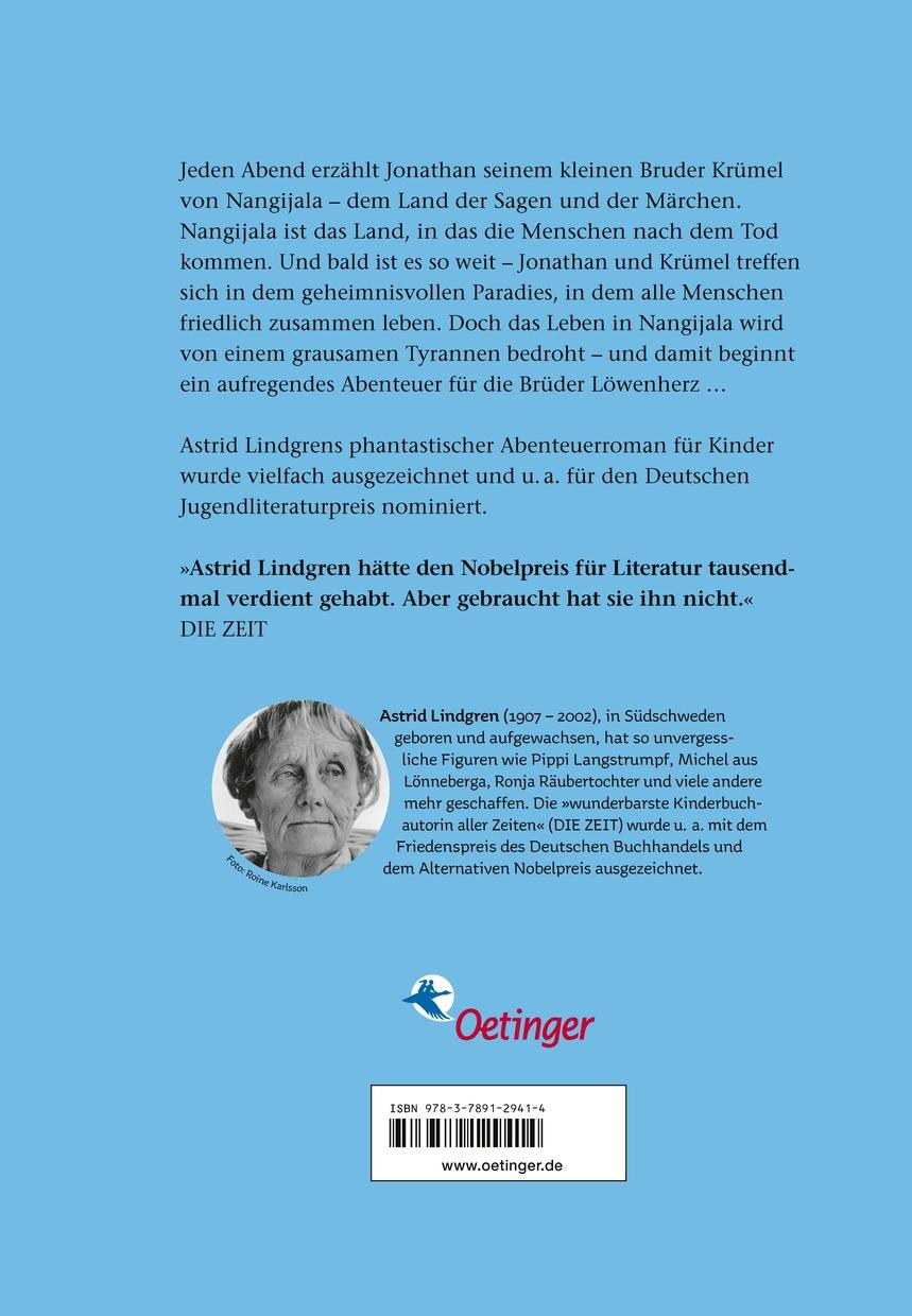 Rückseitencover Die Brüder Löwenherz