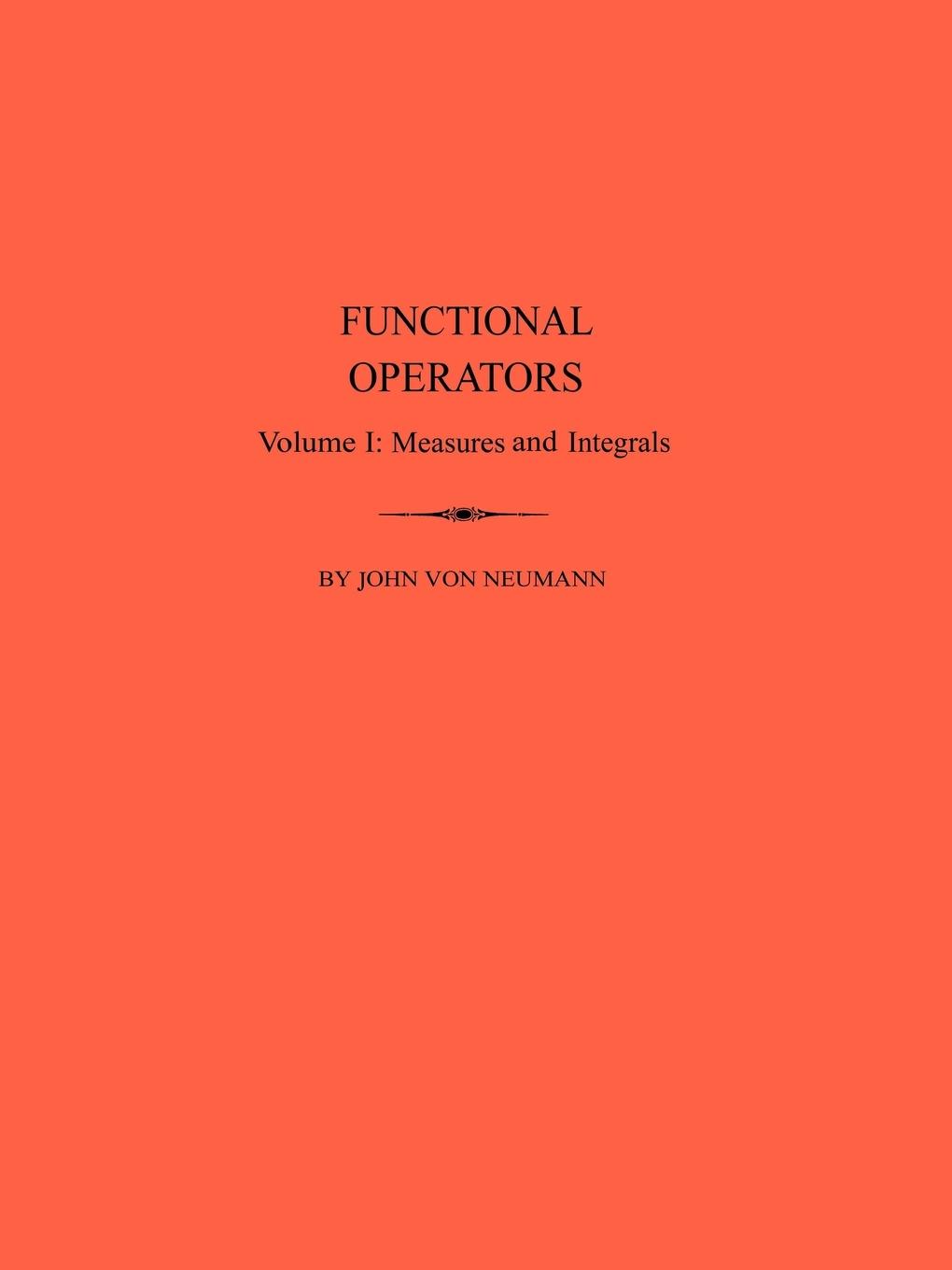 Vorderes Coverbild Functional Operators, Volume 1