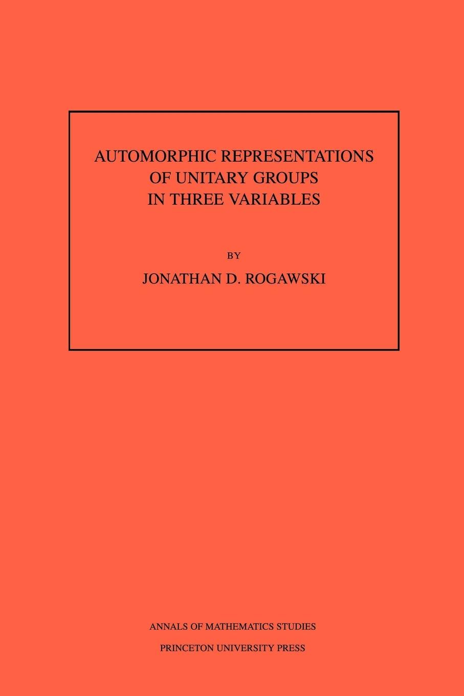 Vorderes Coverbild Automorphic Representation of Unitary Groups in Three Variables