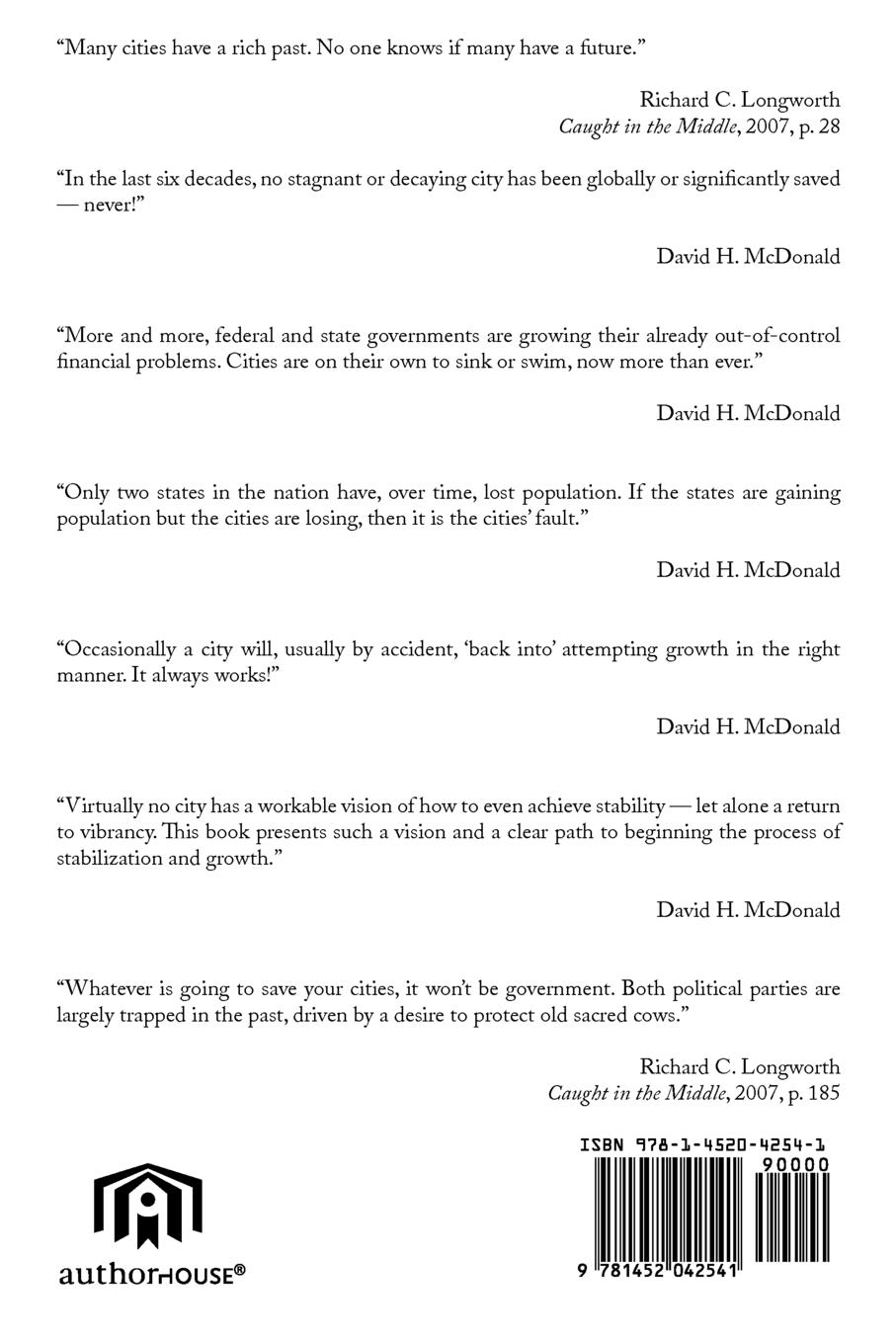 Rückseitencover Saving America's Cities