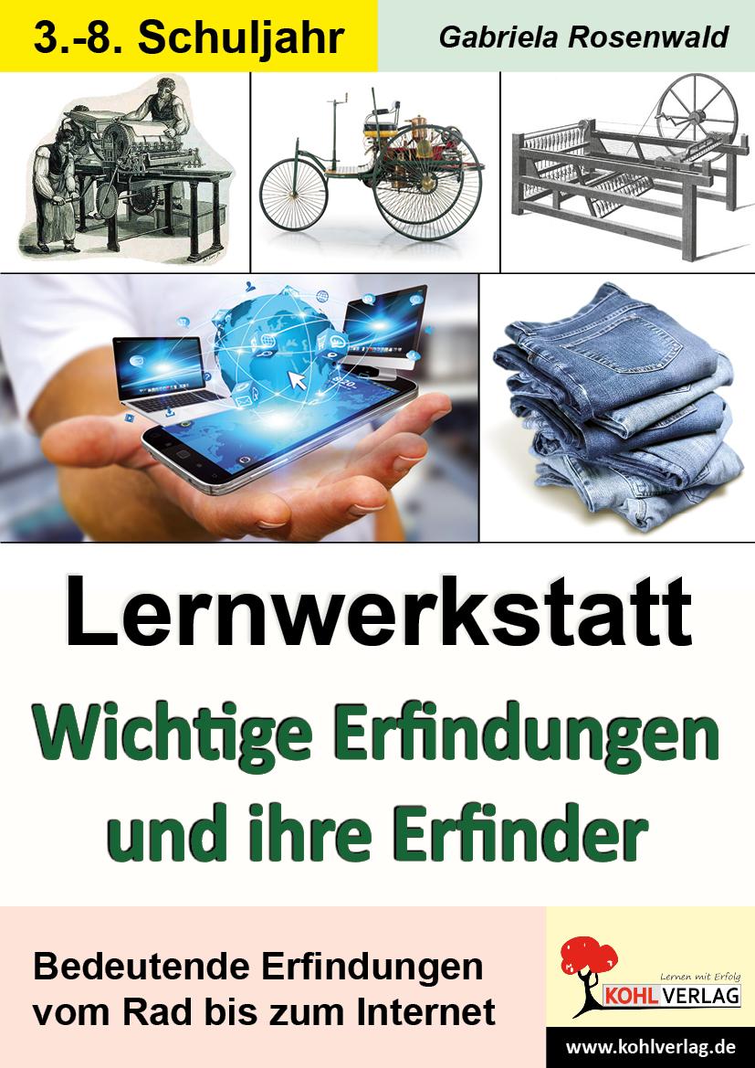 Vorderes Coverbild Lernwerkstatt Wichtige Erfindungen und ihre Erfinder