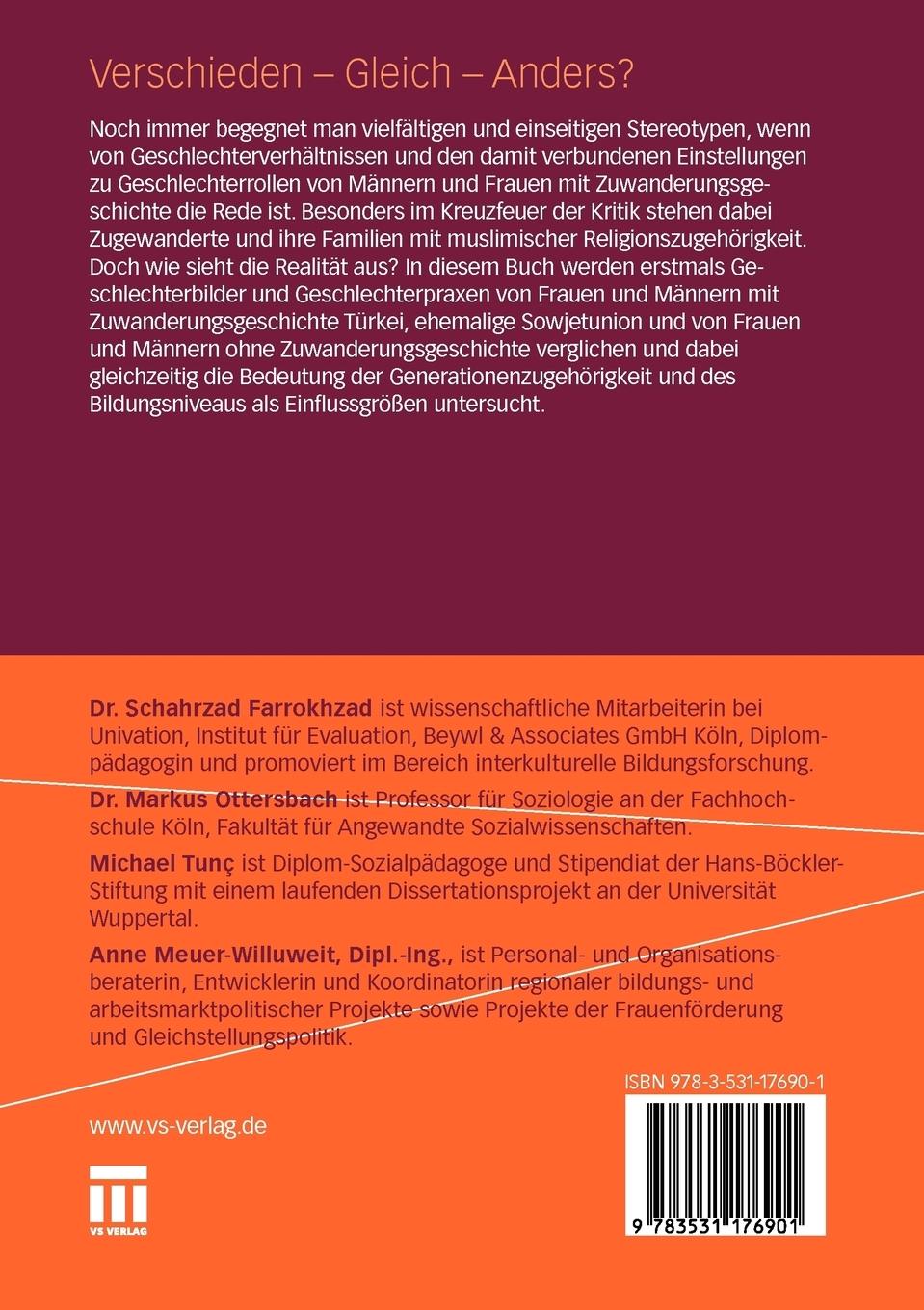 Rückseitencover Verschieden - Gleich - Anders?