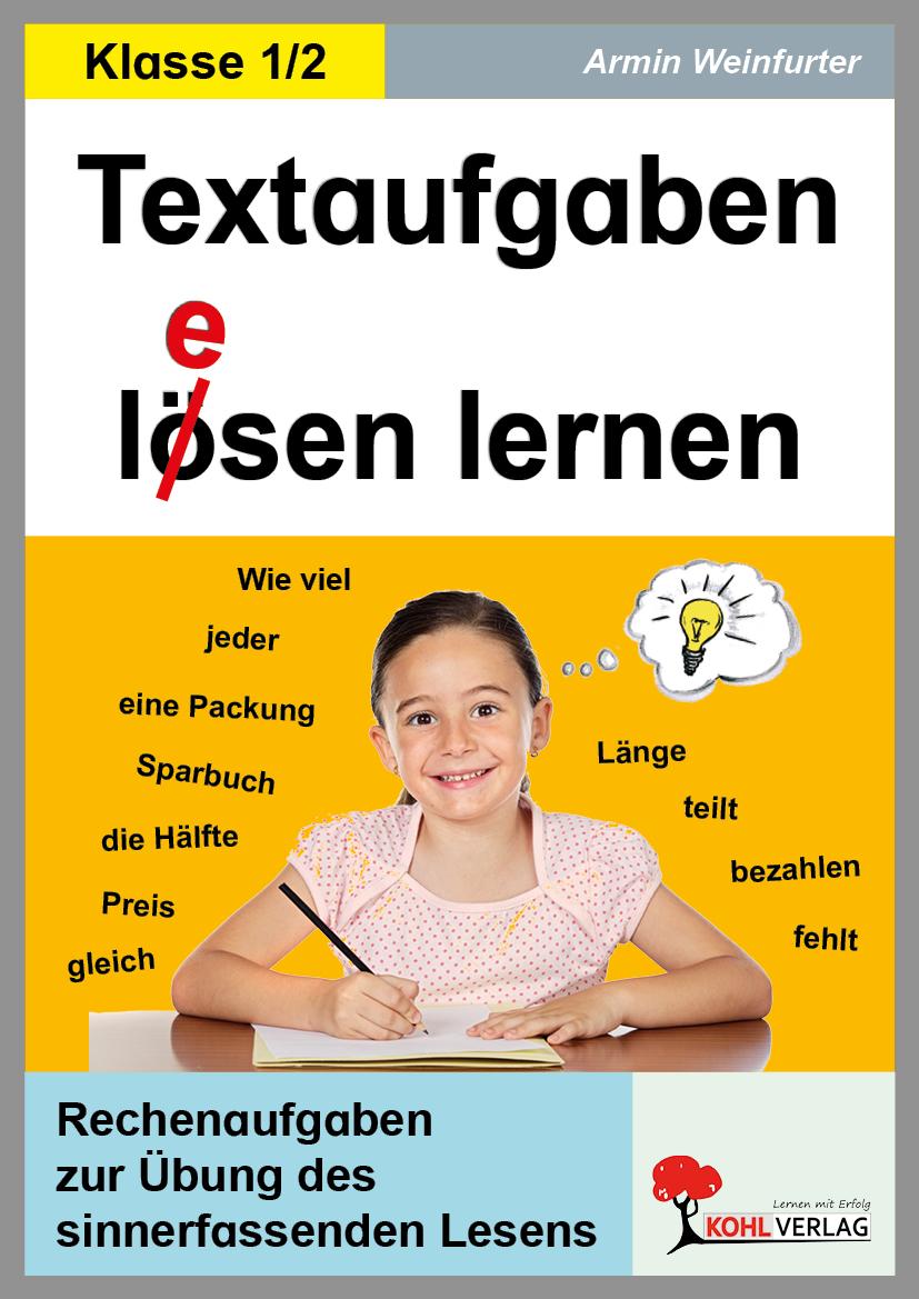 Vorderes Coverbild Textaufgaben l(e)ösen lernen - 1.-2. Schuljahr
