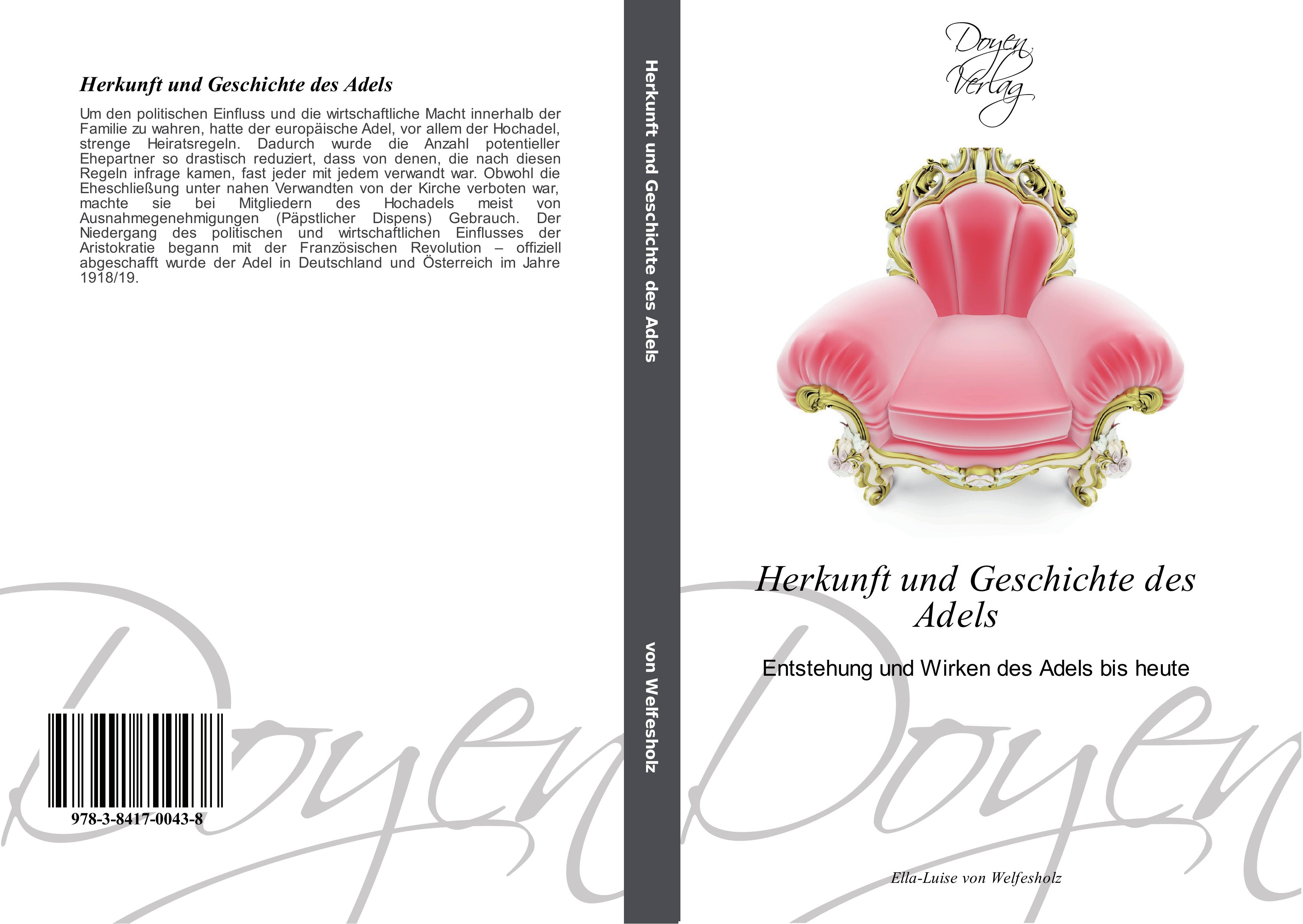 Vorderes Coverbild Herkunft und Geschichte des Adels ¿