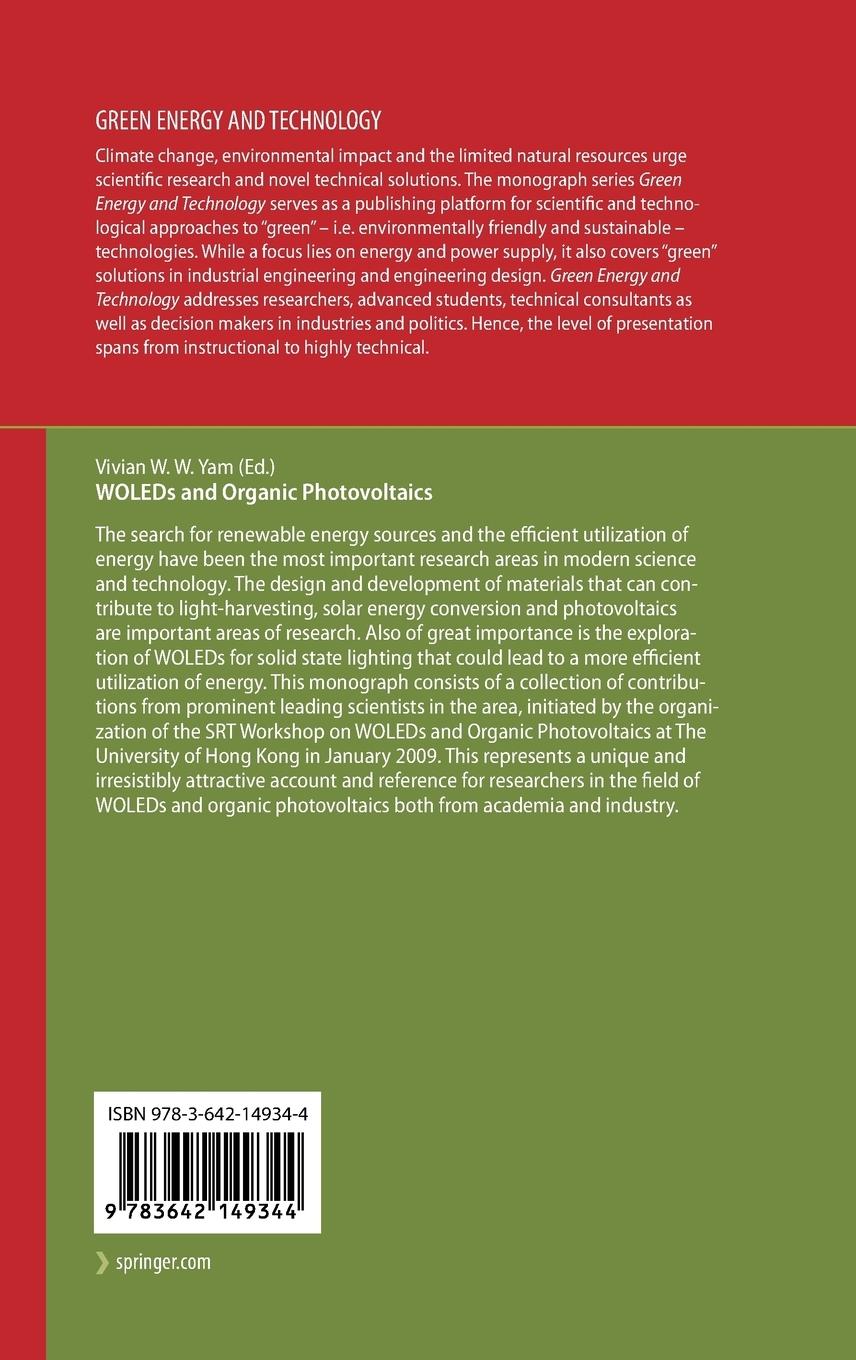Rückseitencover WOLEDs and Organic Photovoltaics