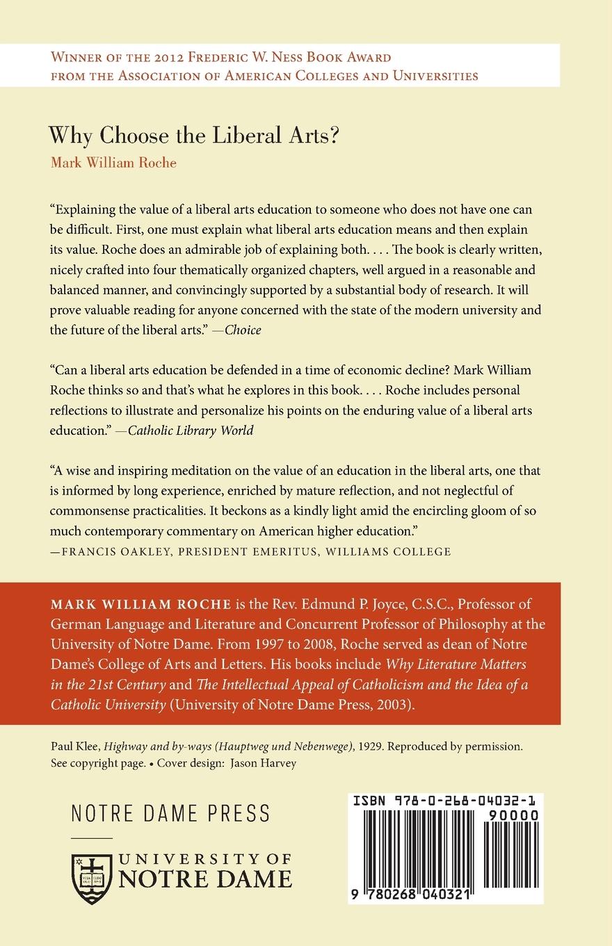 Rückseitencover Why Choose the Liberal Arts?