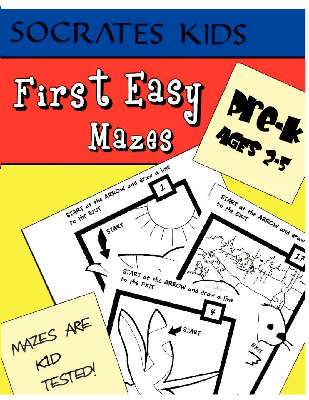 Vorderes Coverbild First Easy Mazes (Socrates Kids Workbook Series)