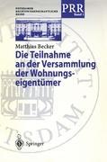 Vorderes Coverbild Die Teilnahme an der Versammlung der Wohnungseigentümer