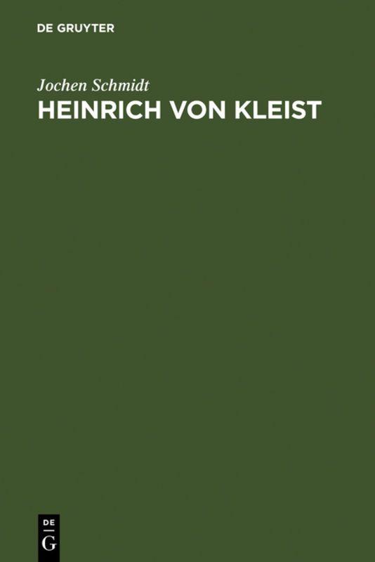 Vorderes Coverbild Heinrich von Kleist