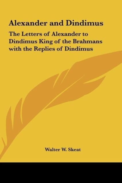 Vorderes Coverbild Alexander and Dindimus