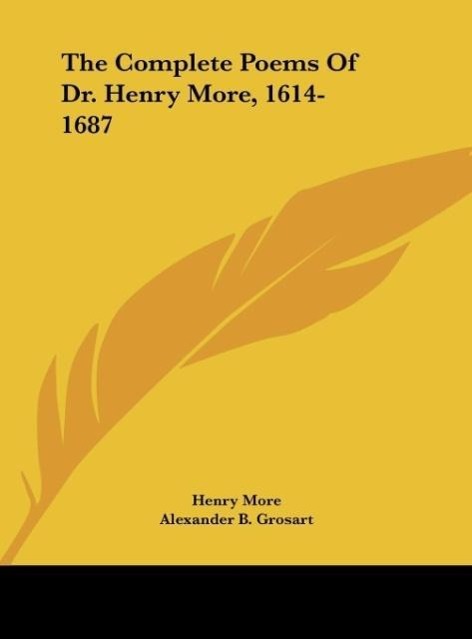 Vorderes Coverbild The Complete Poems Of Dr. Henry More, 1614-1687
