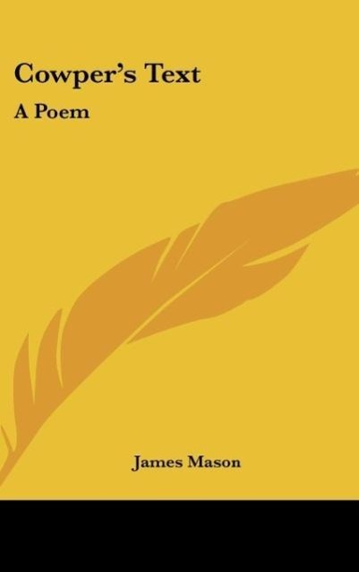 Vorderes Coverbild Cowper's Text