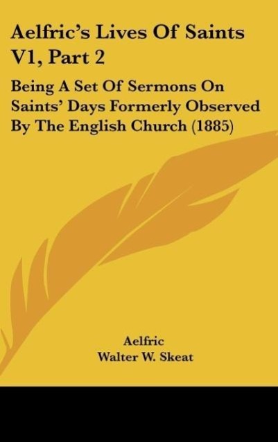 Vorderes Coverbild Aelfric's Lives Of Saints V1, Part 2