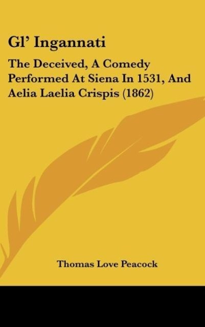 Vorderes Coverbild Gl' Ingannati