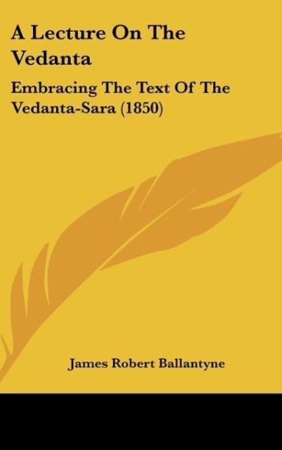 Vorderes Coverbild A Lecture On The Vedanta