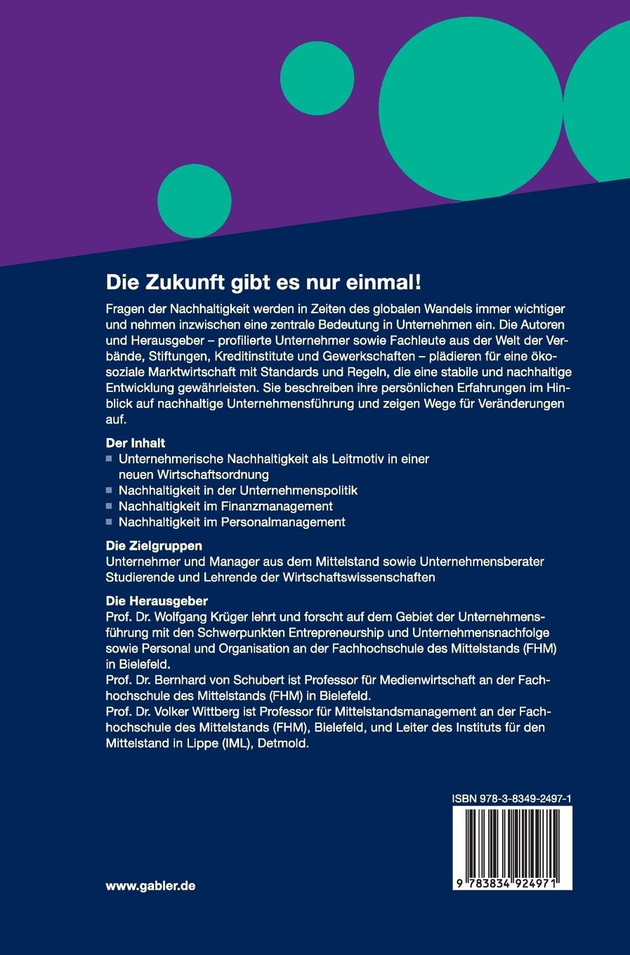 Rückseitencover Die Zukunft gibt es nur einmal!