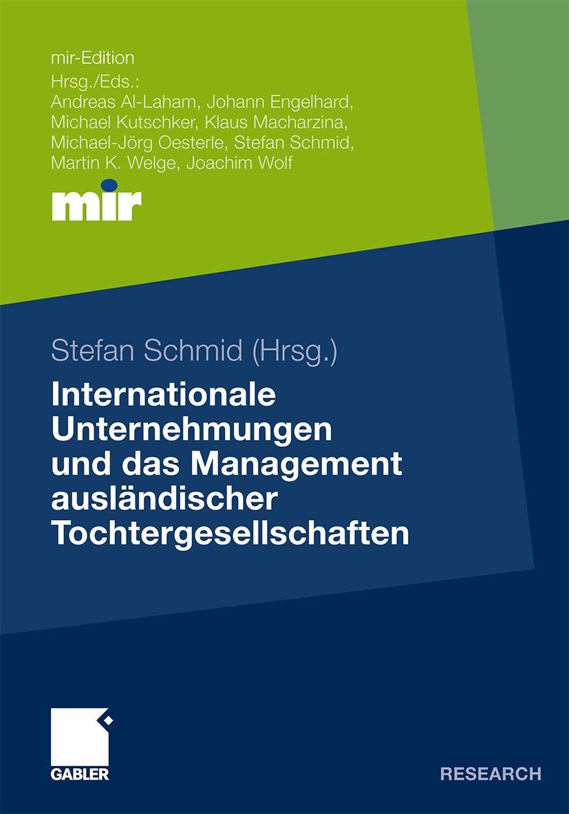 Vorderes Coverbild Internationale Unternehmungen und das Management ausländischer Tochtergesellschaften