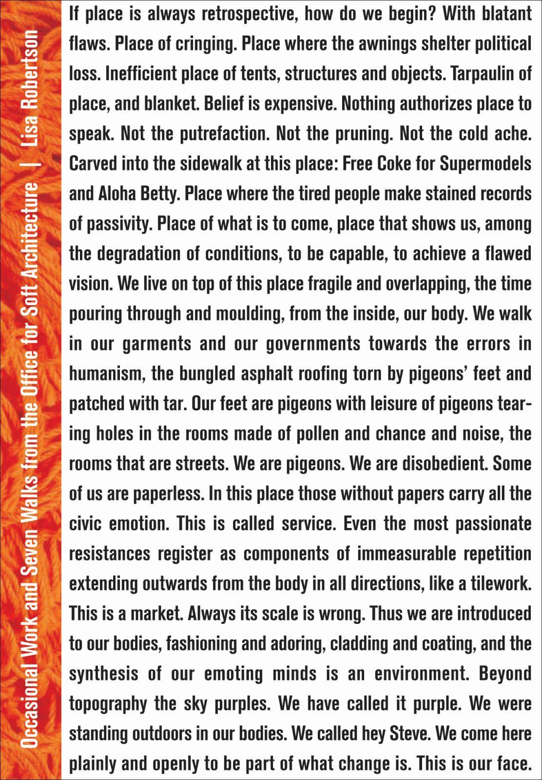 Vorderes Coverbild Occasional Work and Seven Walks from the Office for Soft Architecture