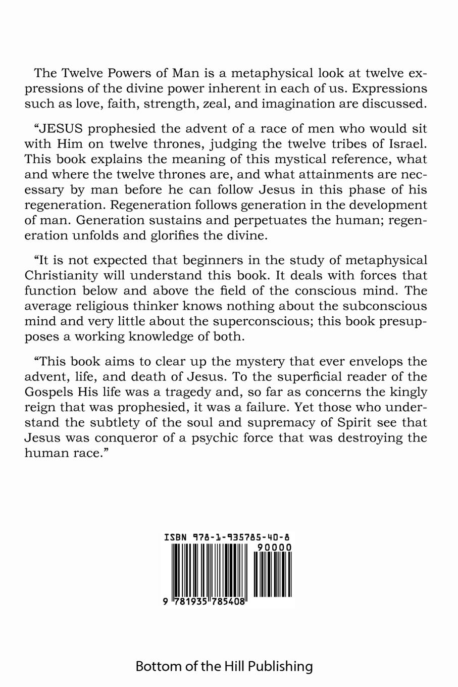 Rückseitencover The Twelve Powers of Man