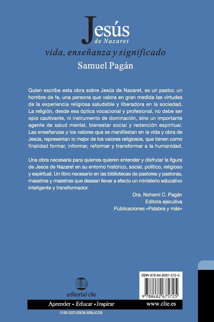 Rückseitencover Jesús de Nazaret
