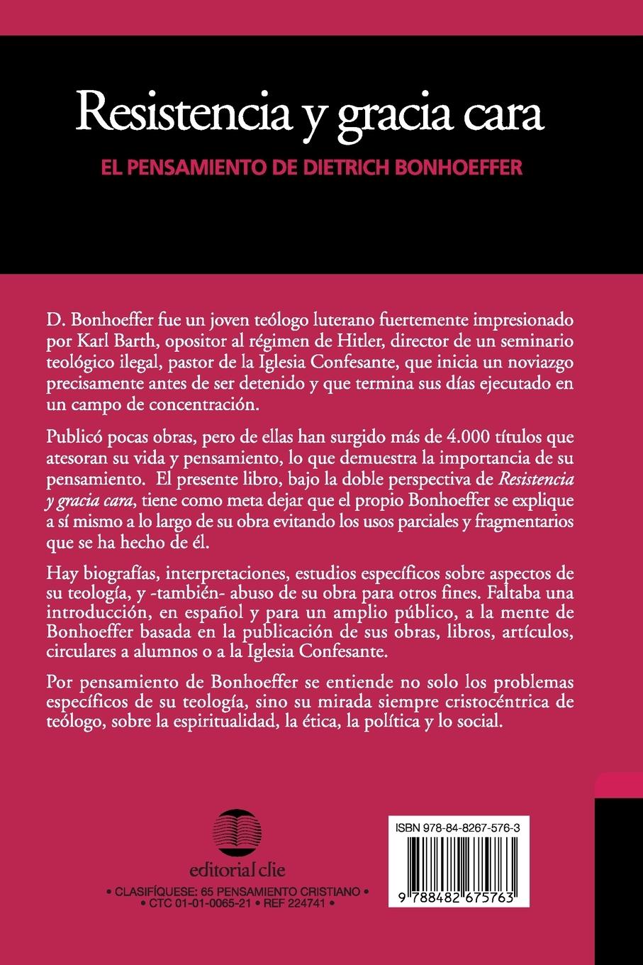 Rückseitencover Resistencia y gracia cara