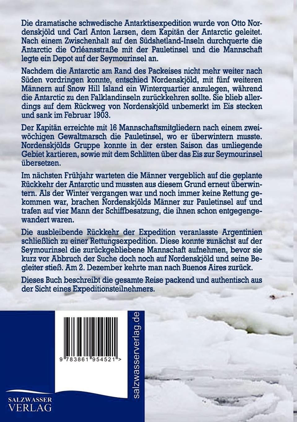 Rückseitencover Die schwedische Südpol-Expedition 1901-1904