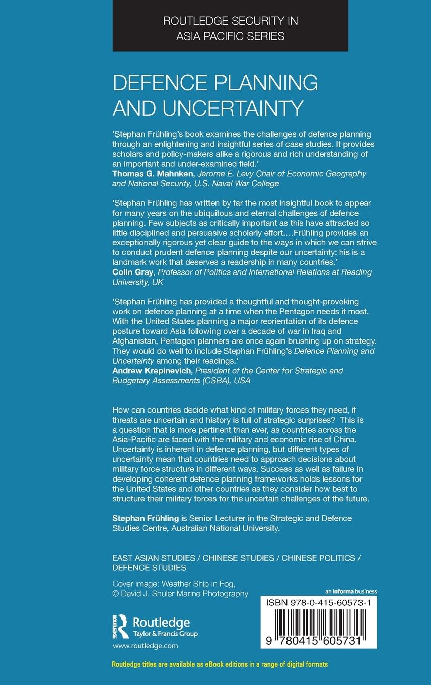 Rückseitencover Defence Planning and Uncertainty