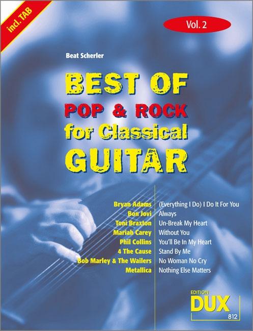 Vorderes Coverbild Best Of Pop & Rock for Classical Guitar 2