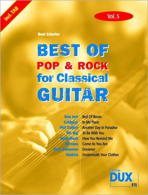 Vorderes Coverbild Best Of Pop & Rock for Classical Guitar 5