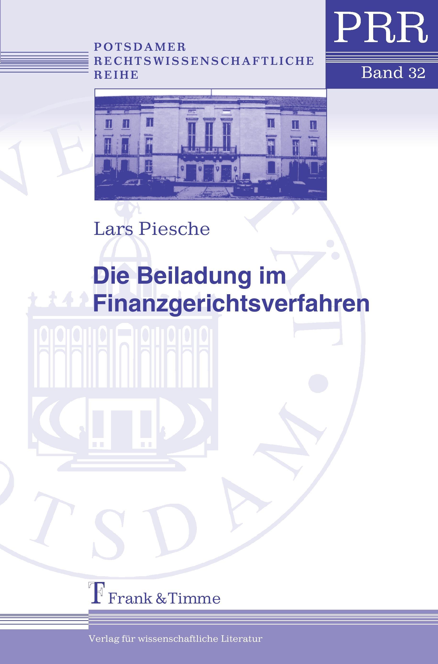Vorderes Coverbild Die Beiladung im Finanzgerichtsverfahren