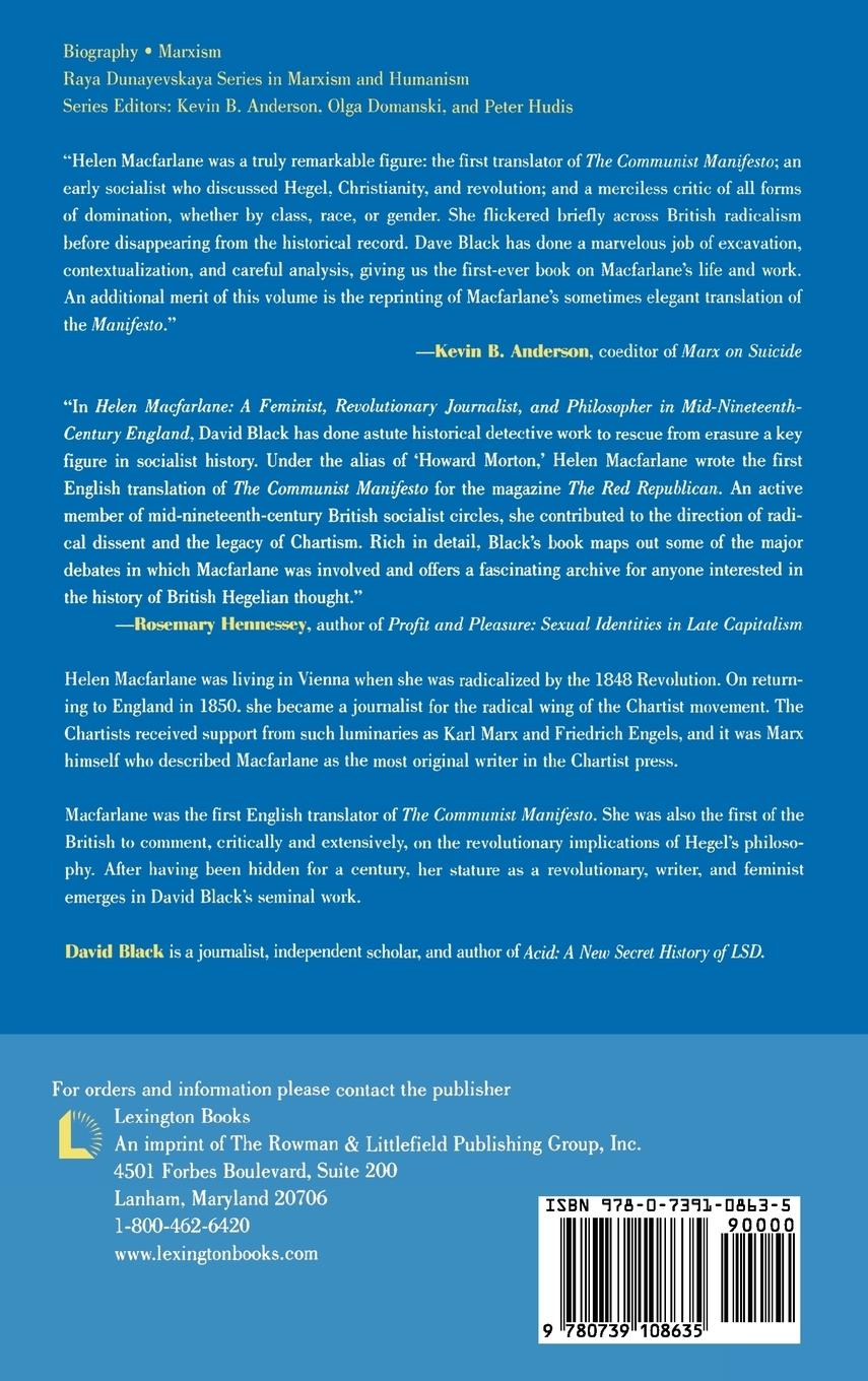 Rückseitencover Helen Macfarlane