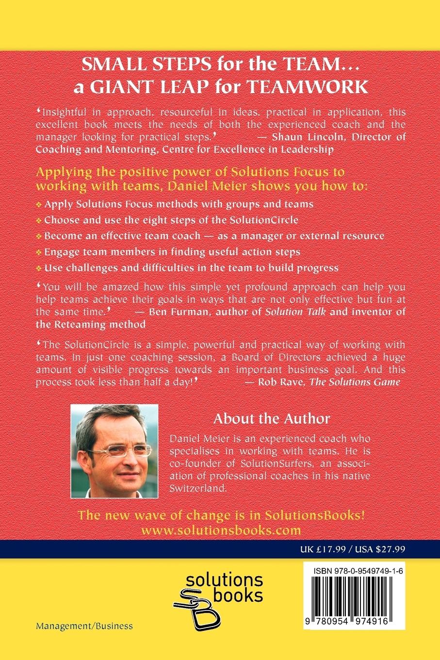 Rückseitencover Team Coaching with the Solution Circle