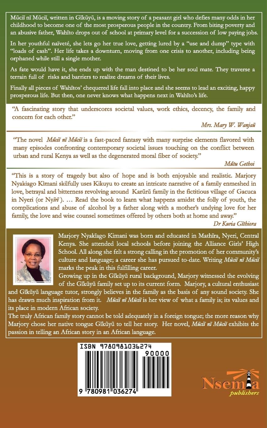 Rückseitencover Mucii Ni Mucii