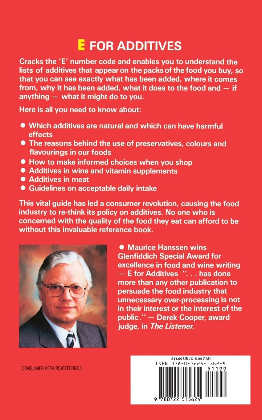 Rückseitencover E for Additives