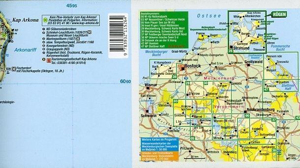 Beispielinhalt (Bild) Rad- und Wanderkarte Rügen 1 : 50 000