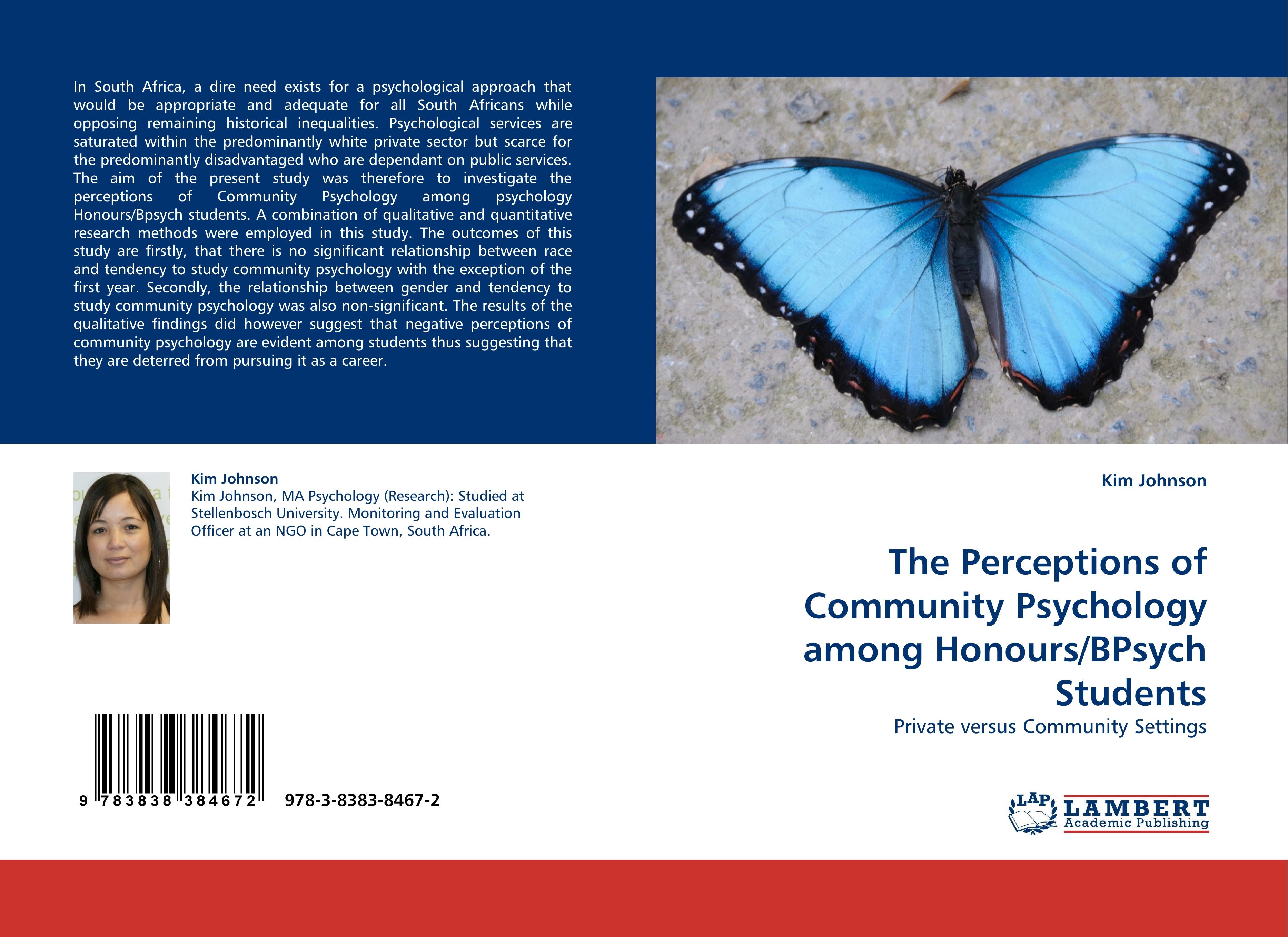 Vorderes Coverbild The Perceptions of Community Psychology among Honours/BPsych Students