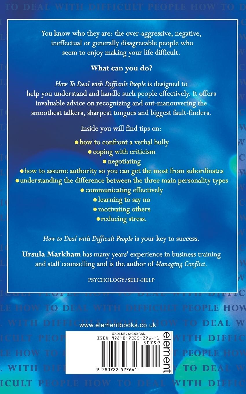 Rückseitencover How to Deal With Difficult People