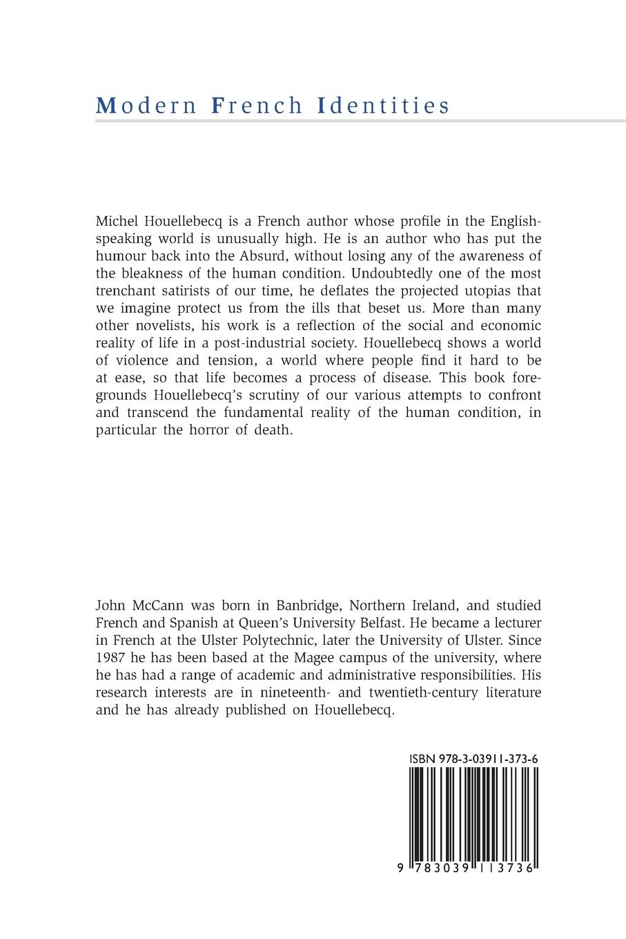Rückseitencover Michel Houellebecq