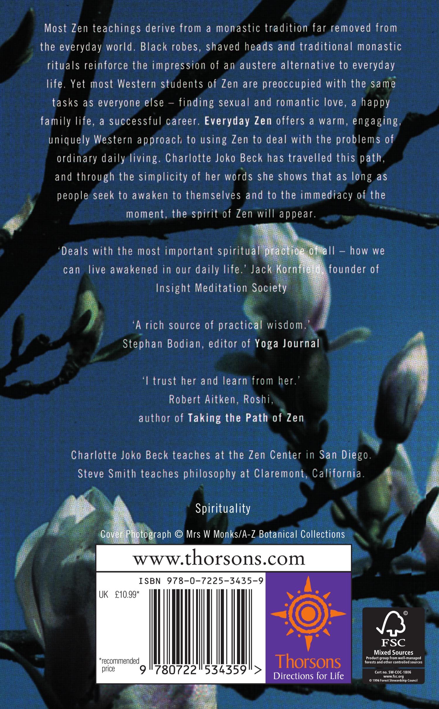 Rückseitencover Everyday Zen