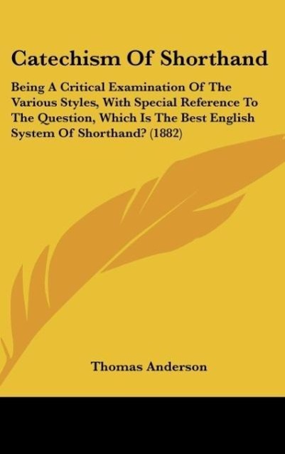 Vorderes Coverbild Catechism Of Shorthand